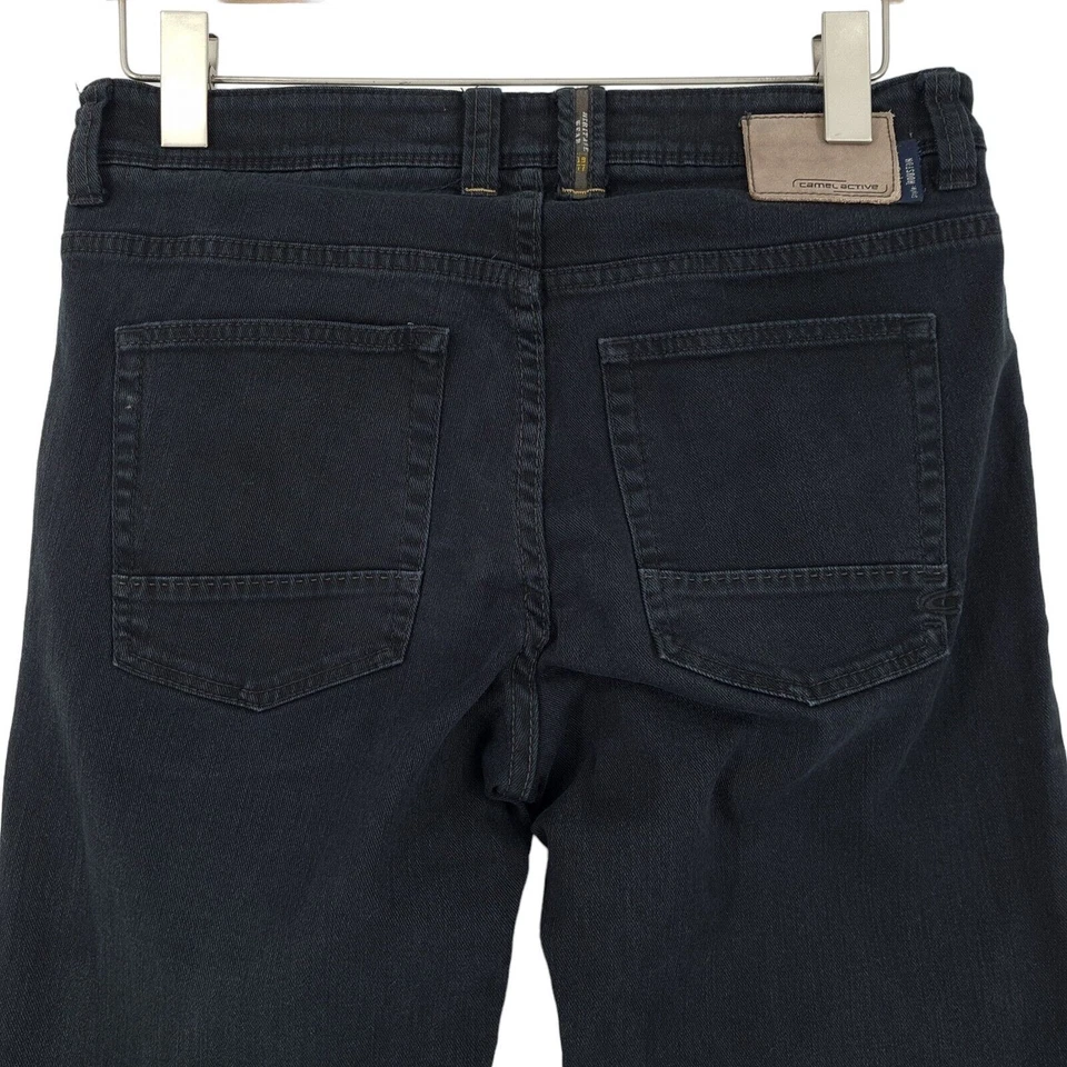 Pantalones de mezclilla Camel Active para hombre Houston negros regulares rectos elásticos Nv2 talla W31 L34 Foto 4 de 4