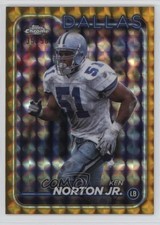 2024 Topps Chrome Gold Geometric Refractor 35/50 Ken Norton Jr #51 1sg8