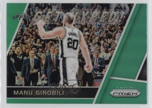 Manu Ginobili [Green] #GH-MG 2017 Panini Prizm Get Hyped card