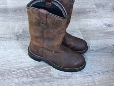 Red Wing Shoes 1172 Work Boots Mens Size 9 D Brown Leather Pull On Waterproof