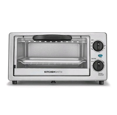 KitchenSmith by Bella 4-Slice Toaster Oven - Stainless Steel **SCRATCH & DENT** 