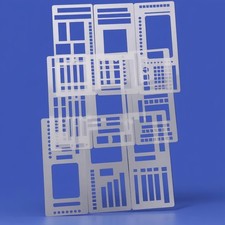 9 Pack Handmade Flexible Record Template     Journaling Planner Stencil Set f...