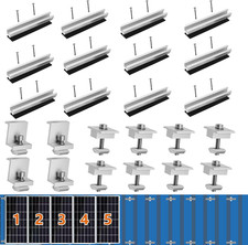 Solar Panel Mounting Brackets for Roof, Aluminum Solar Rails  Solar Panel Mount