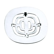 Westbrass A316-26 4-1/2" OD Brass Snap-in Shower Strainer Polished Chrome