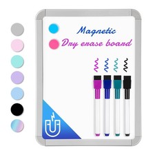 Small Dry Erase Whiteboard, 8.5 x 11 Inches White Board for Kids, Students, F...