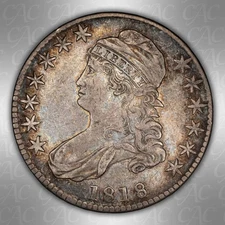 1818 Capped Bust Half Dollar CACG XF-40 CAC