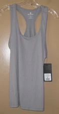 90 Degree by Reflex TW1103 Womens Gray Power flex Racerback Tank Top XL NWT