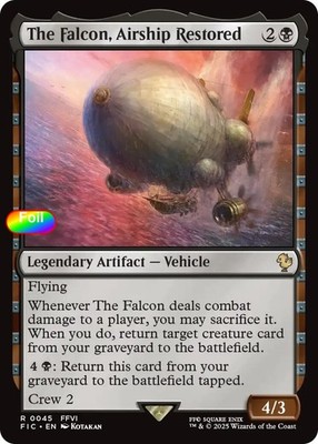 The Falcon, Airship Restored (Surge Foil) - 45 - NM - Commander: FINAL FANTASY