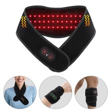 Red Light Therapy for Neck and Shoulders Wrap, 660nm/850nm Infrared Heating Belt