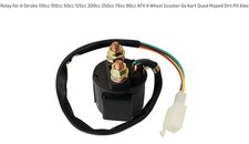 Cyleto GY6 Starter Solenoid Relay for 4-Stroke 110cc 150cc 50cc 125cc 200cc 2...