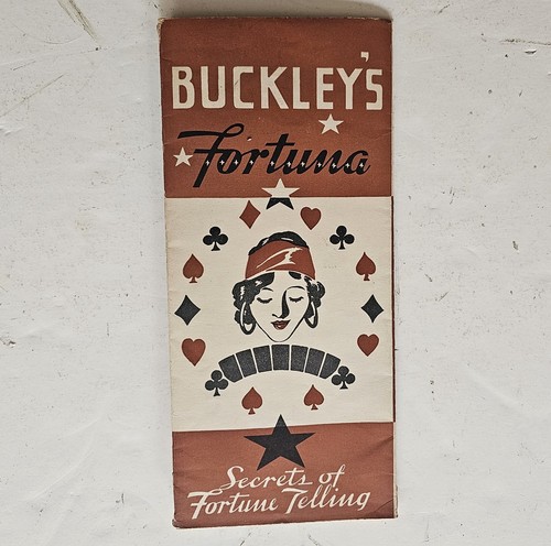 1935 Buckley's Fortuna Secrets of Fortune Telling Pamphlet Brochure Cough Syrup