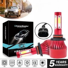 Pair 4-sides LED Headlight Kit 9005 HB3 H10 9140 9145 120W 6000K 390000LM Bulbs