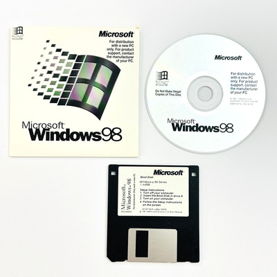 三国志 VI Windows 98 CD-ROM Microsoft Windows 98 First Edition CD-ROM Operating System Perfect
