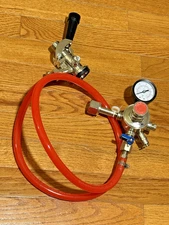 Lever Handle & Single Gauge Regulator (60psi) Arctic King Single Tap Kegerator