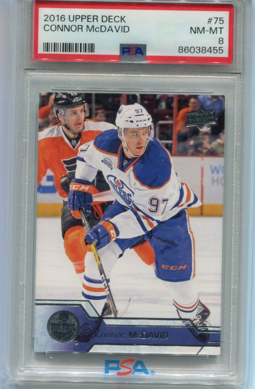 2016-17 Upper Deck - Connor McDavid #75 PSA 8