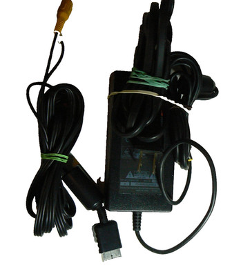 Sony PlayStation 2 Power Cable + AV Cable Set   OEM   Tested & Working