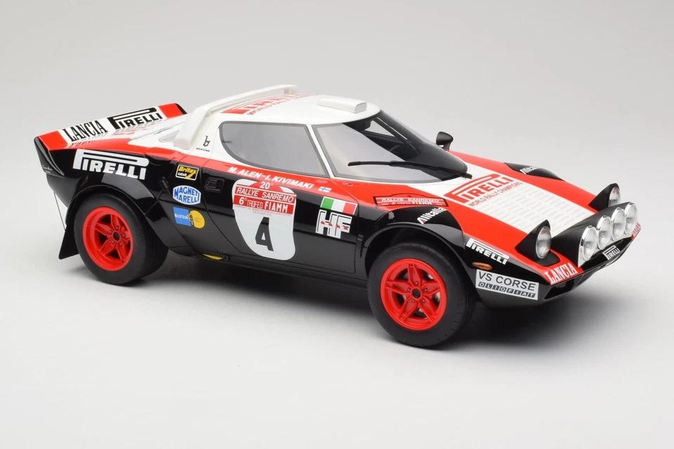 G088 Lancia Stratos HF Gr.4 Black M.Alen Rally Sanremo 1978 Otto 1/12 - Immagine 4 di 4