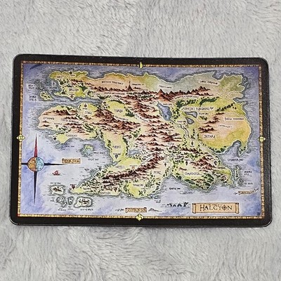 Dungeon Crate Exclusive Map of Halcyon Magnet 3x2 D&D RPG Fantasy Tabletop TTRPG