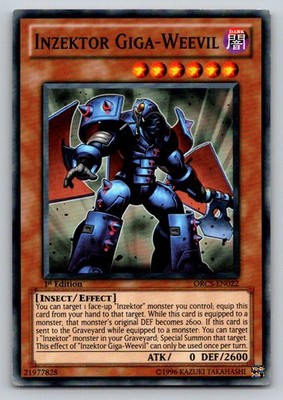 Inzektor Giga-Weevil ORCS-EN022 Order of Chaos Yu-Gi-Oh