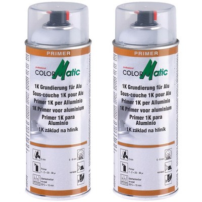 Colormatic 1K Grundierung für Aluminium / Zink 2x 400ml Korrosionsschutz Primer