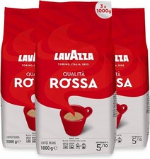3 x Lavazza Qualita Rossa Coffee Beans 1 kg (Pack of 3) 16.17 per kilo