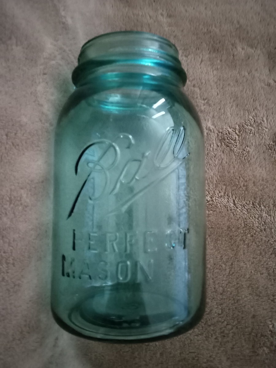 Vintage Ball Perfect Mason Jar 1910-1923 Quartz Size 6 3/4