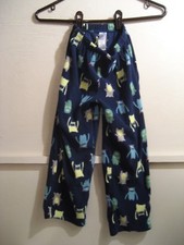 CARTERS childrens sleepwear bottoms size 6 monster graphics
