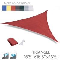 Love Story 16'5'' X 16'5'' X 16'5'' Triangle Terra Uv Block Sun Shade Sail Pe... on sale Love Story 16'5'' X 16'5'' X 16'5'' Triangle Terra Uv Block Sun Shade Sail Pe... on sale
