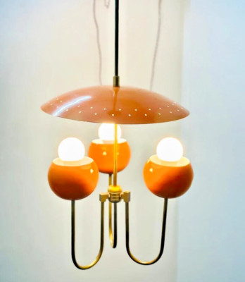 Customized Gorgeous Mid Century Sputnik Chandelier Disc Pendent With Eyeball