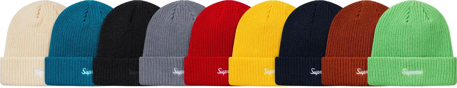 Bonnet Supreme Loose Gauge noir/rouge/rouille FW18 (FW18BN6) taille unique