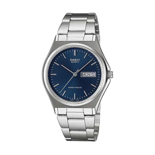 Orologio Casio Uomo MTP-1240D-2ADF Analogico Acciaio Quadrante Blu Classic  | eBay
