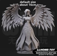 Game Morgana Fallen Angel Wings Resin 3D Print GK Figure DIY Model Unpainted