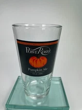 POST ROAD Pumpkin Ale Shaker Pint Craft Beer Glass Brooklyn Brewery NY Cup C55