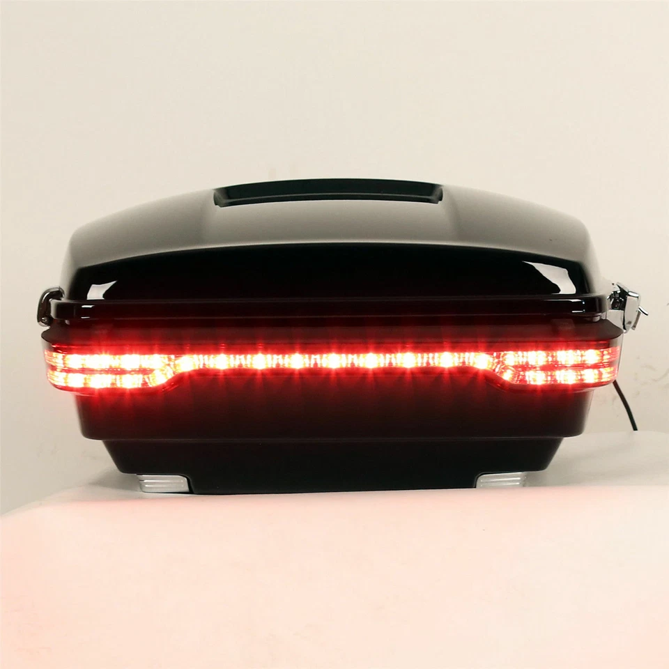 Maletero King Pack con luz trasera de freno para Harley Touring Glide 2014+ Foto 2 de 4