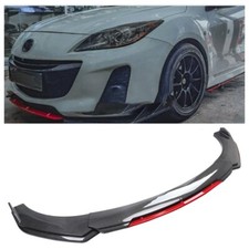For Mazda 2 3 6 Carbon Style Front Bumper Lip Spoiler Splitter Body Kits Us