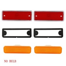 Side Marker Light Lens Set For Chevrolet El Camino For Gmc Caballero 1982-1987