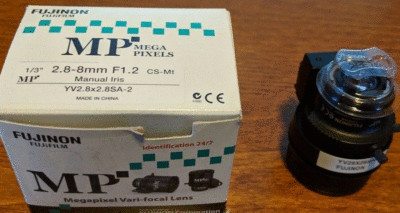 Fujinon Fujufilm Megapixel Vari-focal Lens  1/3'', 2.8-8 mm, F1.2, yv2.8x2.8sa-2