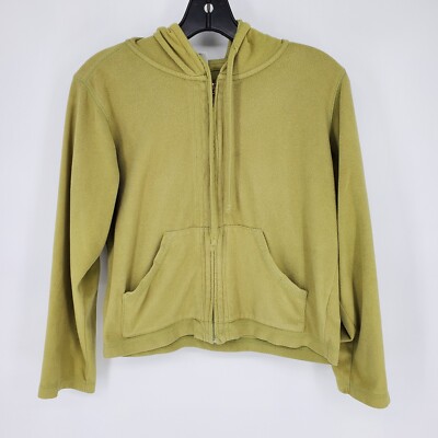 Columbia Vertex Full Zip Hoodie Womens Small Green Long Sleeve Fleece