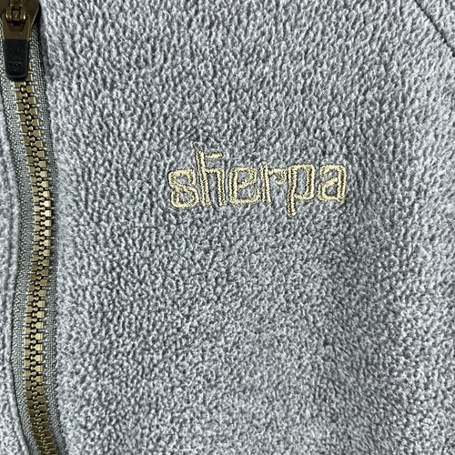 Sherpa Adventure Gear Mens Small Rolpa Jacket Kharani Grey Full Zip Fleece Logo - Picture 2 of 15