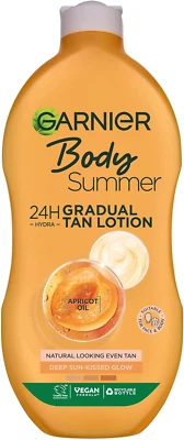 L'ORÉAL Garnier Summer Body Gradual Tan Moisturiser Deep, For A Radiant Sun Kissed Glow