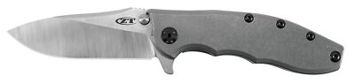 Zero Tolerance Hinderer Pocketknife; 3.5-Inch CPM 20CV Steel Blade, KVT Ball-...