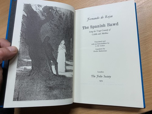1973 Folio Society Fernando De Rojas "Le Bawd Espagnol" Livre Et Étui (P4) - Picture 3 of 16