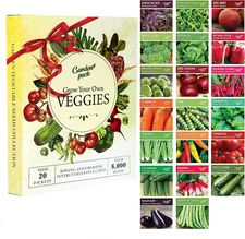 Vegetable seed kit with 20 varieties Over 8,000 seeds seed bank seed vault 20  S