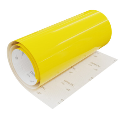 (14,13 EUR/m²) Oracal  color film 751C high performance cast 021 yellow (63 cm)