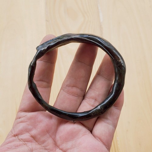 Indonesian Akar Bahar Bracelet Genuine Black Coral Bangle #178 - Picture 4 of 6