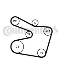 Original Continental Ctam Keilrippenriemensatz 6PK1538K2 FüR BMW