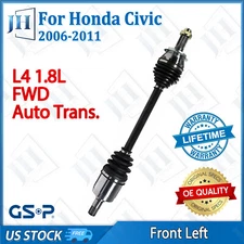 OE Front Left CV Axle Shaft Set For 2006-11 Honda Civic L4 1.8L FWD Auto Trans.