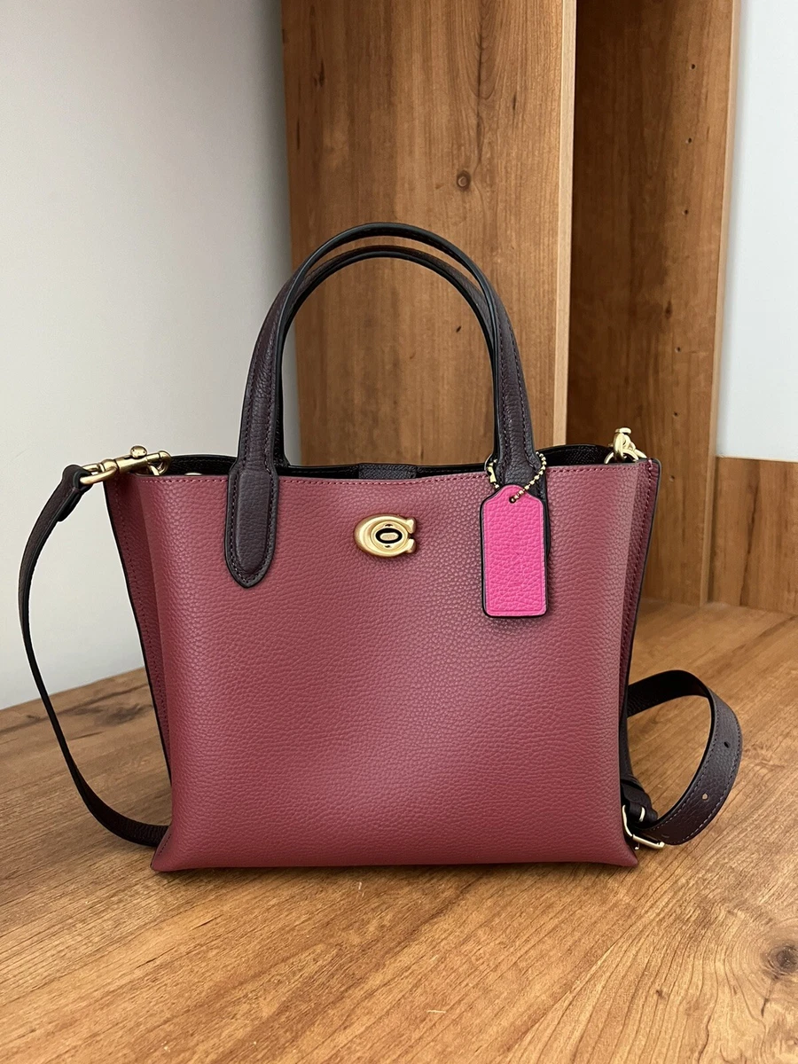 Coach Willow Tote 24 In Colorblock – Popshop Usa