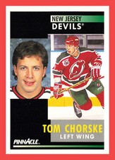Tom Chorske #295 1991-92 Pinnacle New Jersey Devils