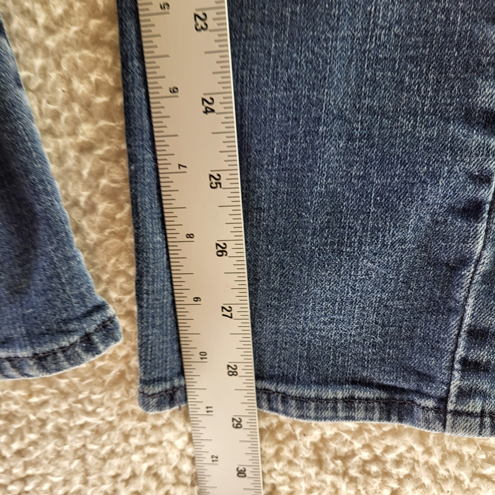 Levi's Demi Curve Jeans Womens 8 /29 Blue Mid Rise Slim Skinny Leg Denim Red Tag thumbnail 6